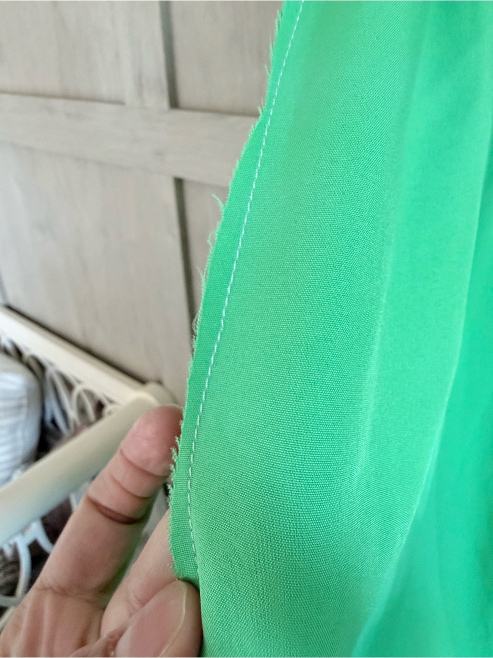 Green Ruffle-Trim Dress - Picture 4 of 4